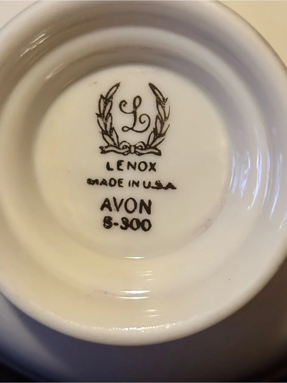 Vintage Floral Lenox Avon S300 Teacup and Saucer Set